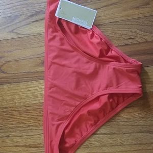 NWT.  Michael Kors orange bottom swim.